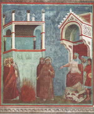 ST FRANCIS BEFORE THE SULTAN (TRIAL BY FIRE)